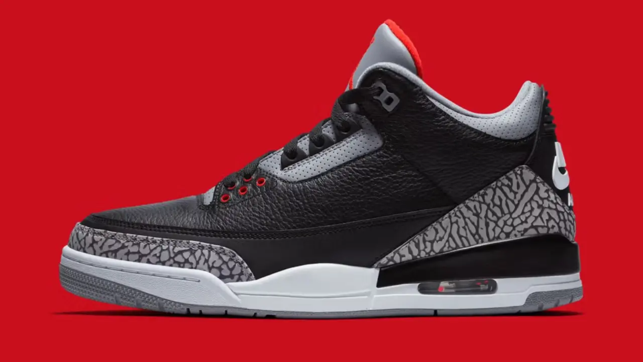 Hinh anh 6: Air Jordan 3 ‘Black Cement’ 2018 va 2024: Co diem gi khac nhau?