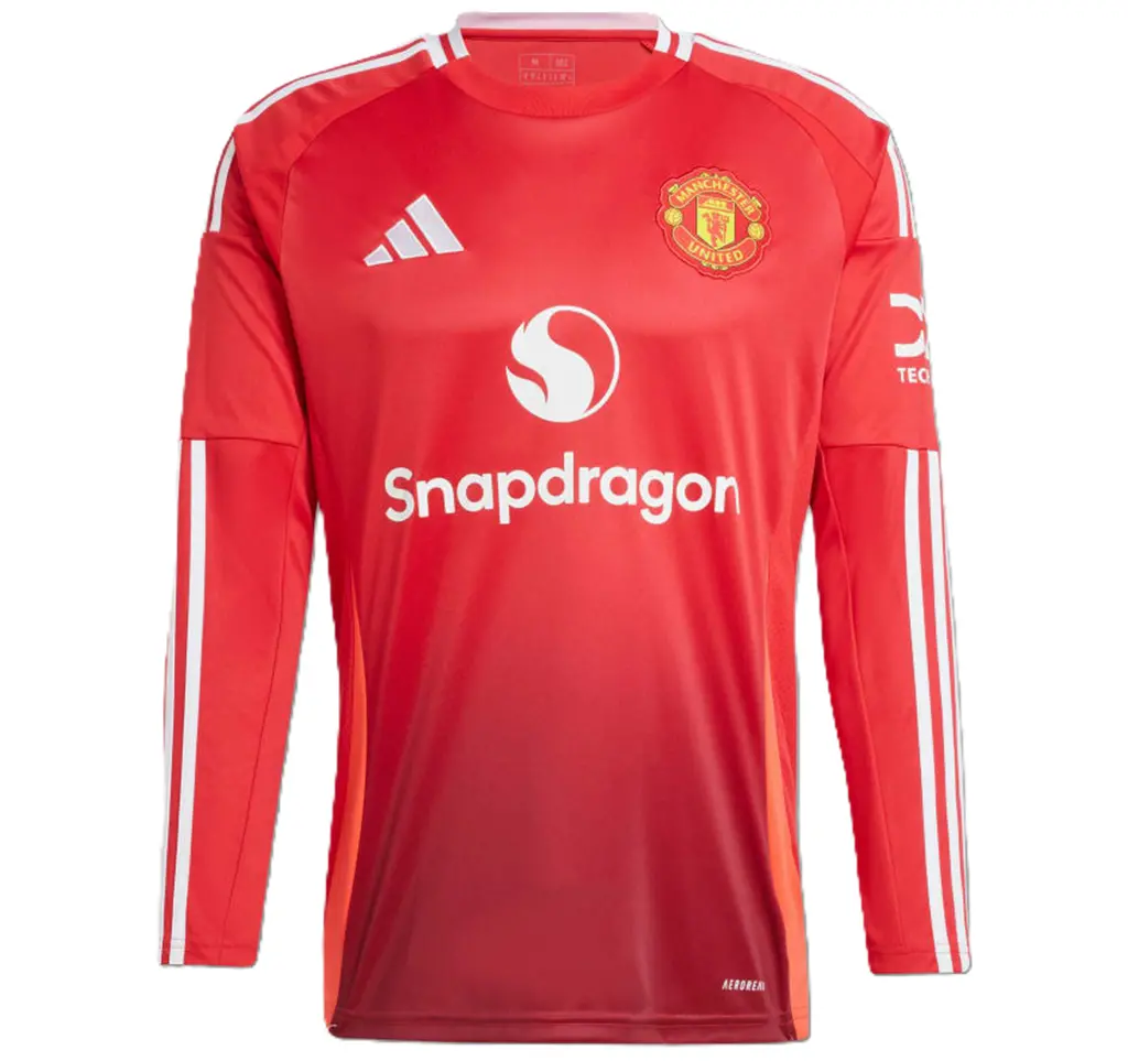 Áo Adidas Manchester United 24/25 Long Sleeve Home Jersey 'Red' IT1971