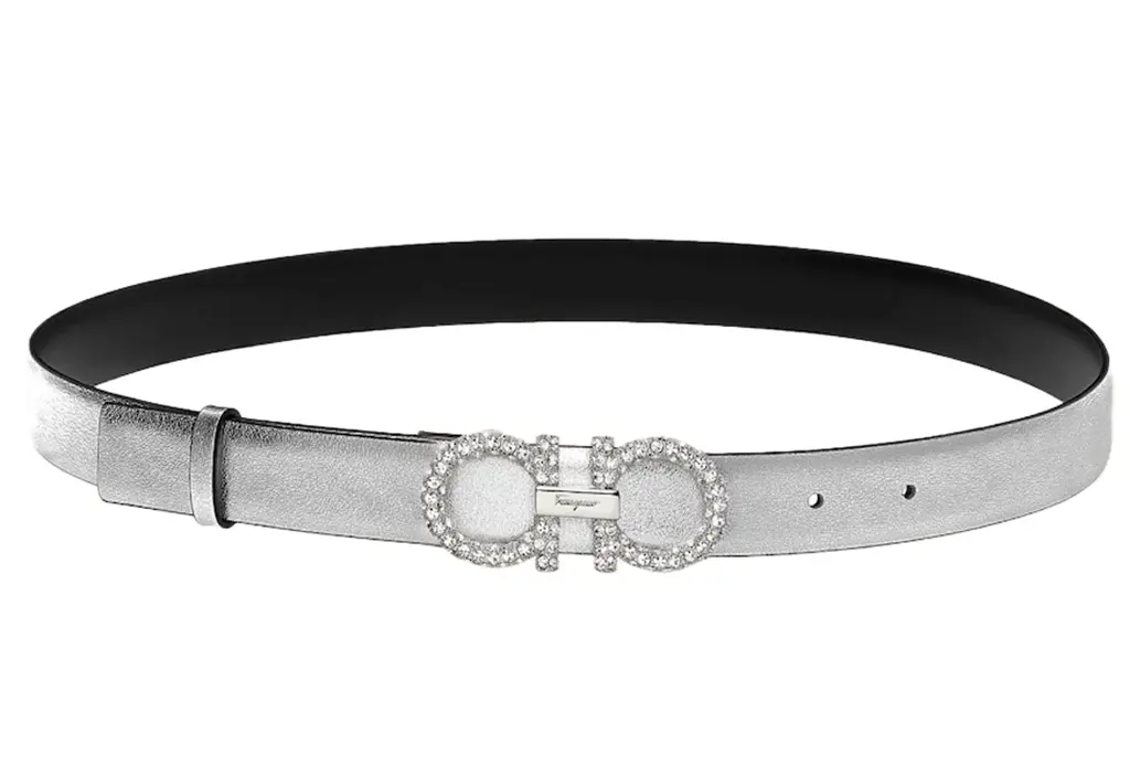 Thắt Lưng Salvatore Ferragamo Adjustable Gancini Belt 'Silver' 23B727-746845