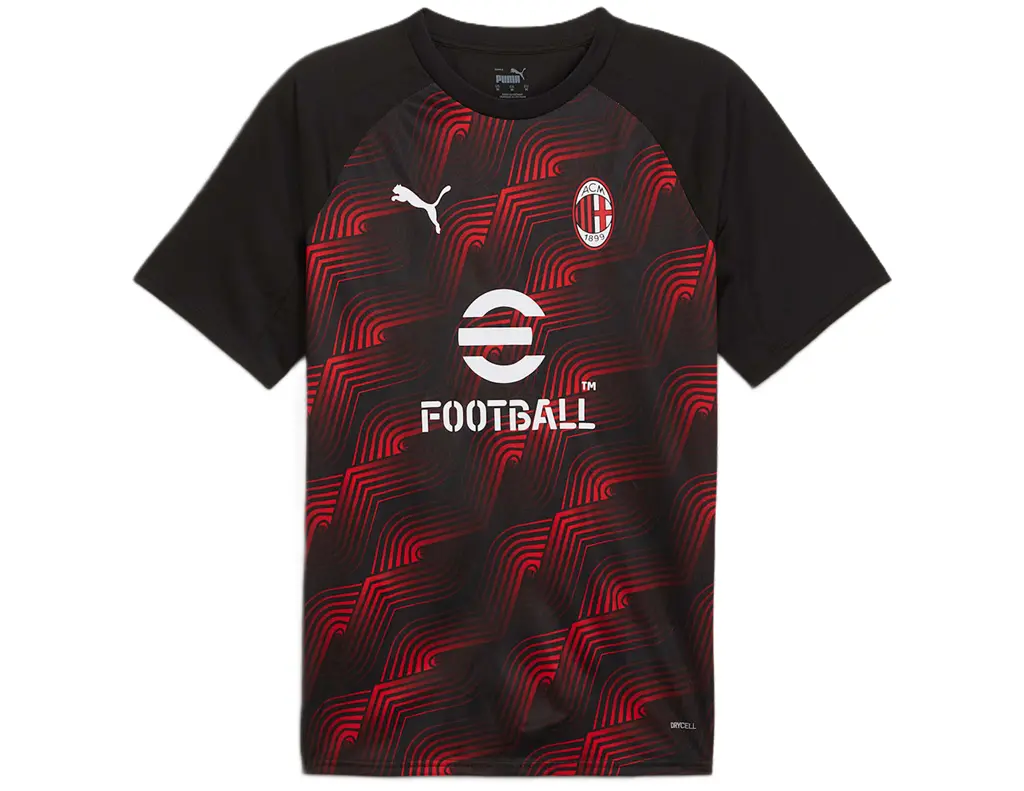 Áo Puma AC Milan Pre-Match Football Jersey 'Black Red' 774024-01