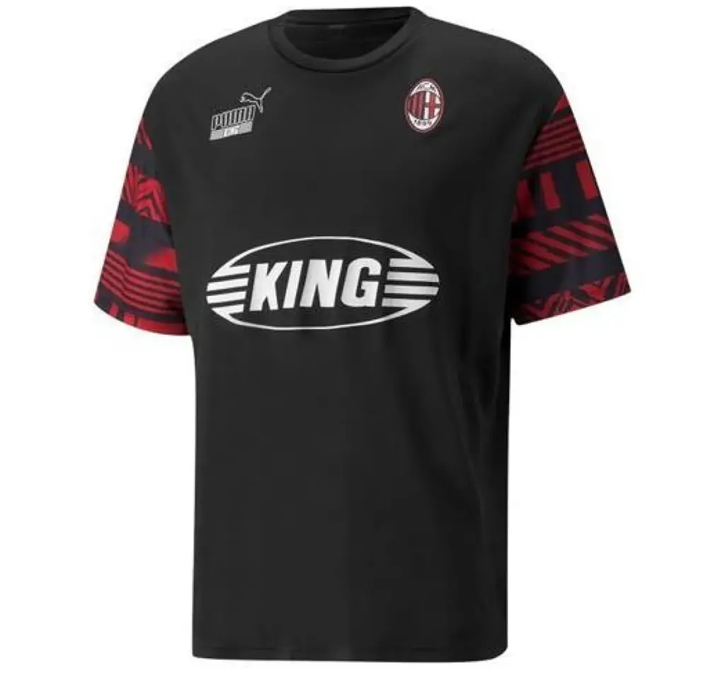 Áo Puma AC Milan Heritage Jersey Logo T-Shirt 'Black' 765093-01