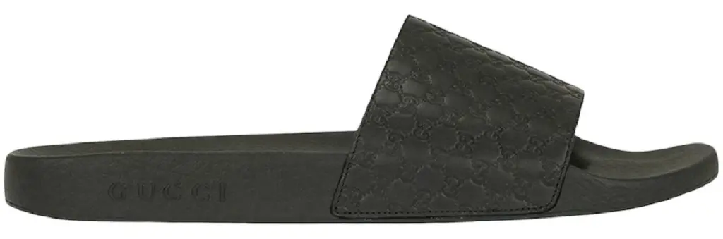 Dép Gucci Microguccissima 'Black' 567115-BMJ00-1000