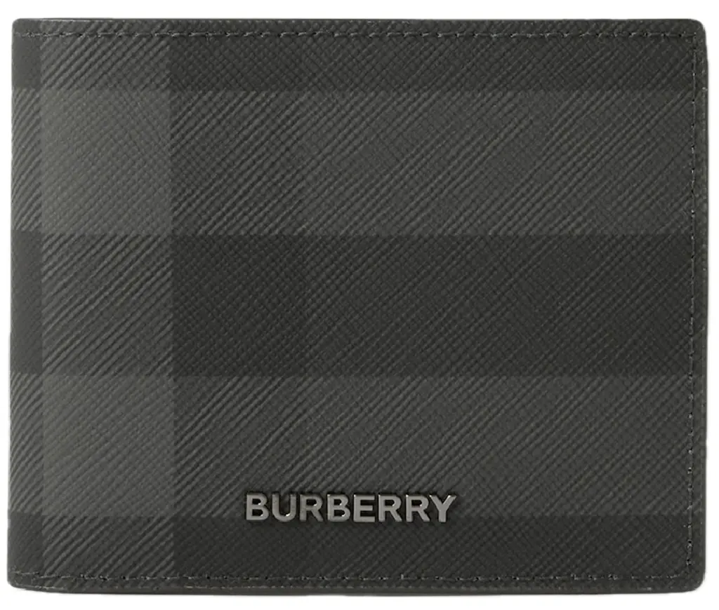 Ví Burberry Check Slim Bifold Wallet 'Charcoal' 80702061