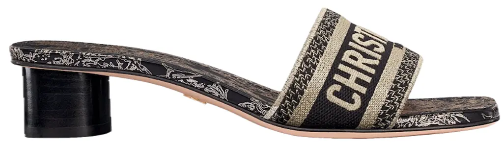 Dép Dior Dway Heeled Slide 'Black' KCQ902CDI-S21X