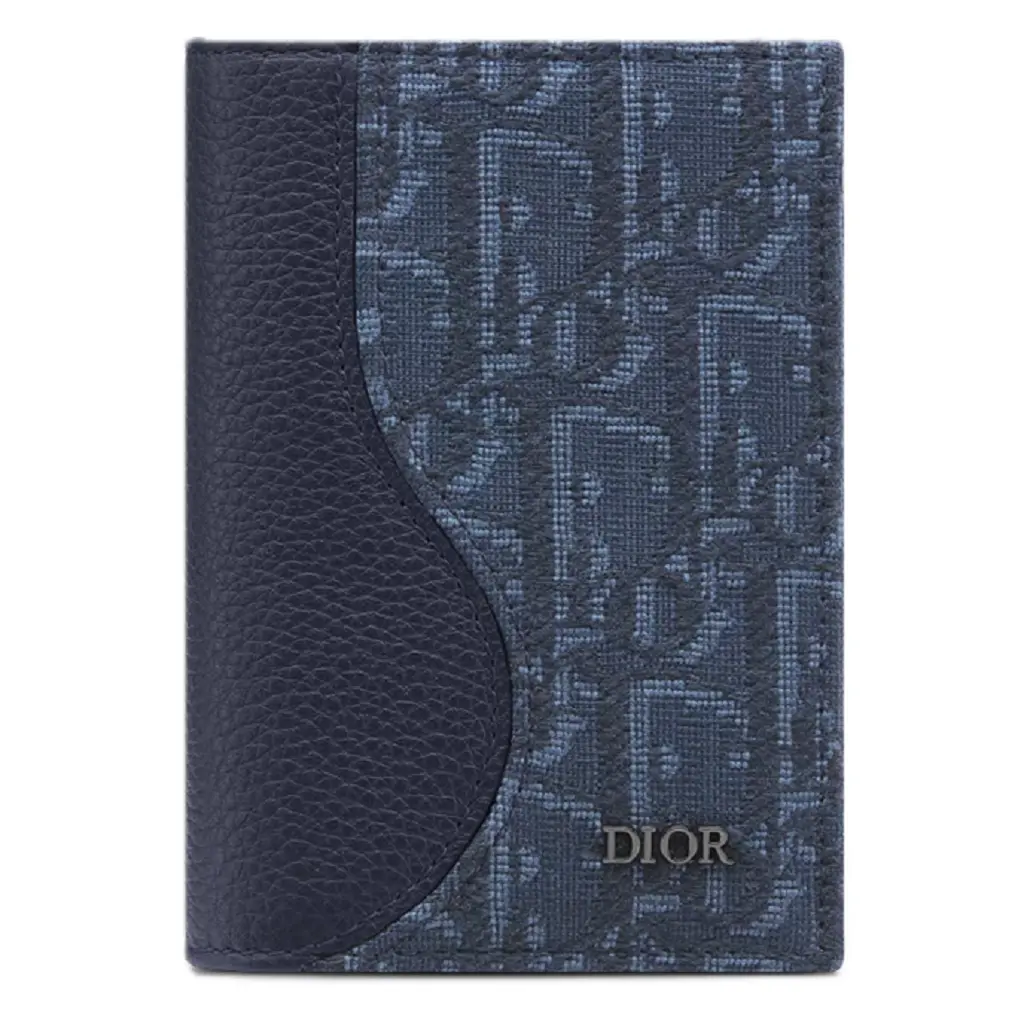 Ví Dior Saddle Vertical Bifold 'Navy' 2ADCH169YKS-H53E