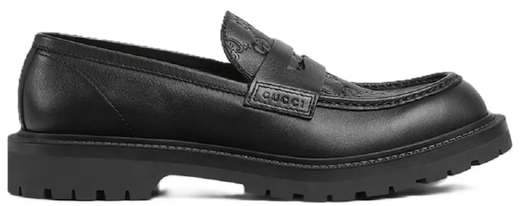 Giày Gucci Loafer With Web 'Black' 798532-AADUQ-1072
