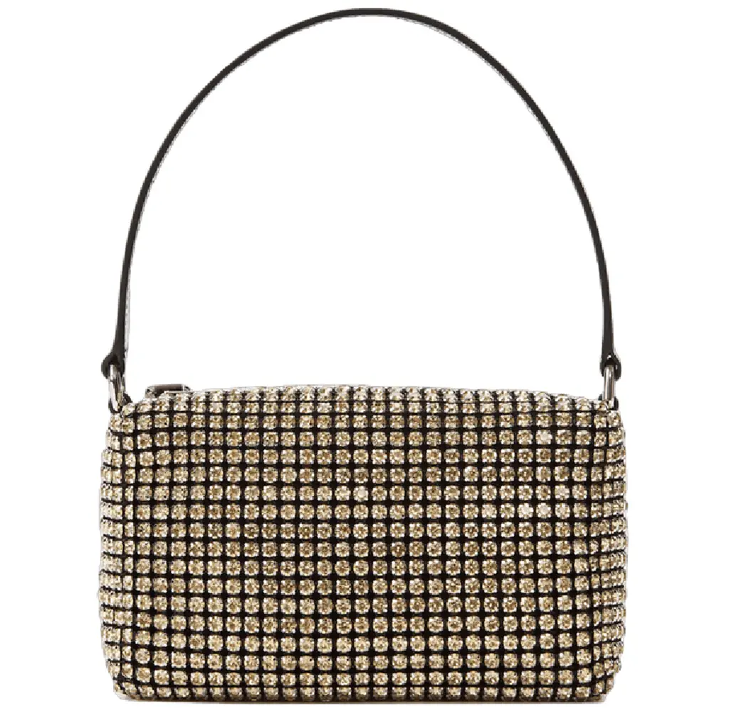 Túi Nữ Alexander Wang Heiress Medium Pouch In Rhinestone Mesh 'Yellow' 20122P10M477