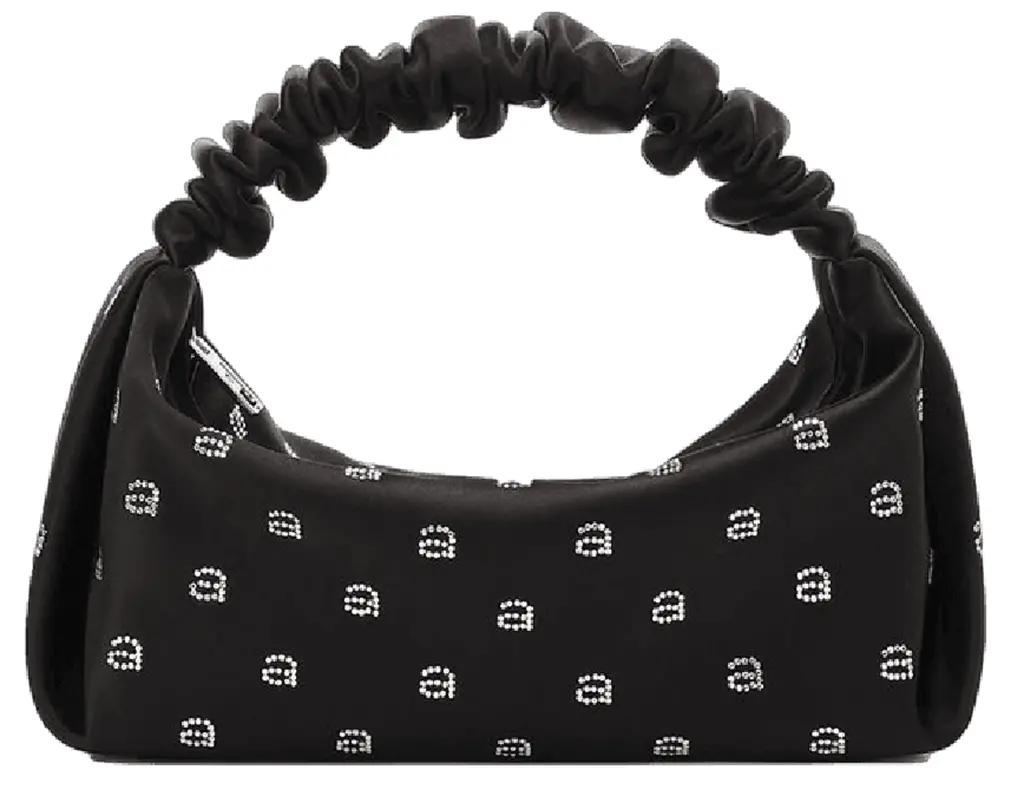 Túi Alexander Wang Hotfix Scrunchie Mini Bag In Satin 'Black' 20123R30T001