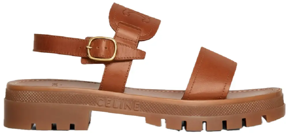 Dép Celine Clea Triomphe Sandal 'Tan' 352473778C-04LU