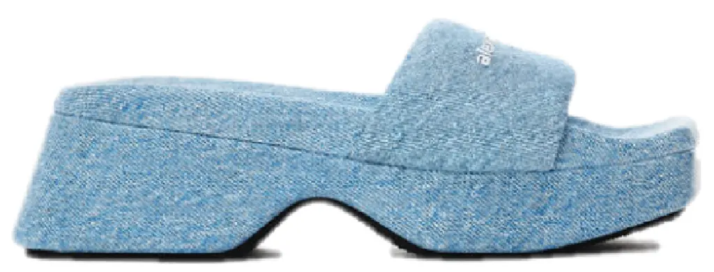 Dép Alexander Wang Trompe-L'oeil Denim 'Blue' 30124S029473