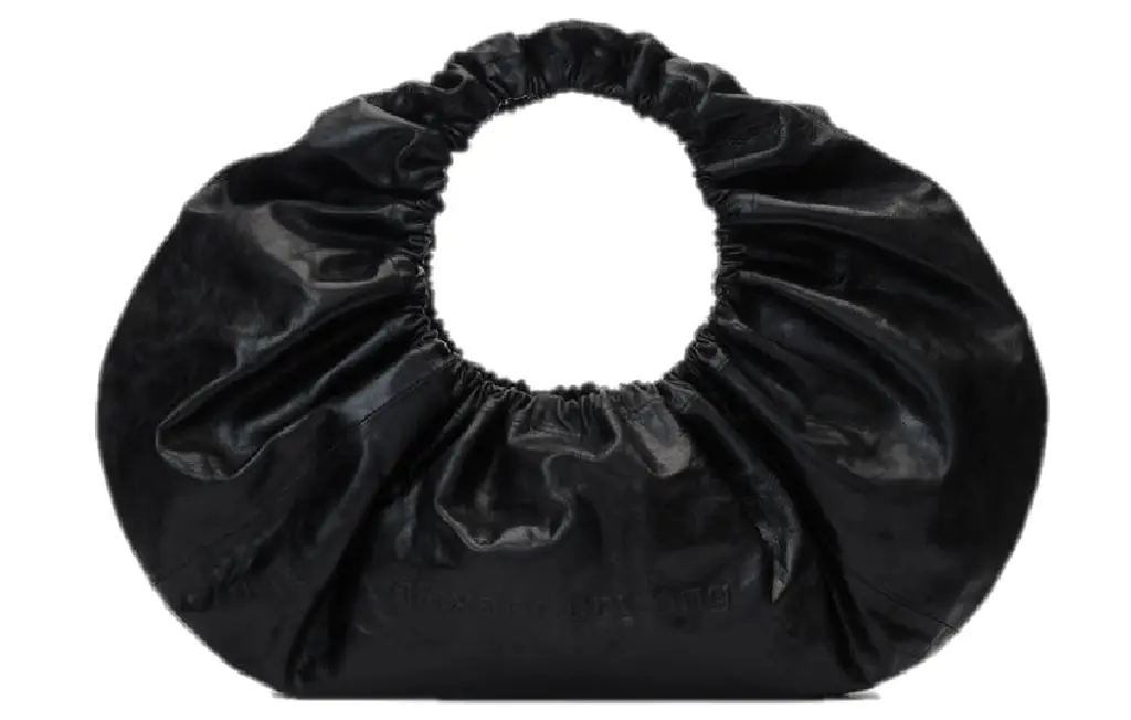 Túi Alexander Wang Crescent Large Bag In Crackle Patent 'Black' 20124K32L001