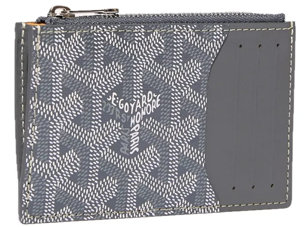 Ví Goyard Bourbon Zipped Card Holder 'Grey' BOURBOPMLTY51CL51P