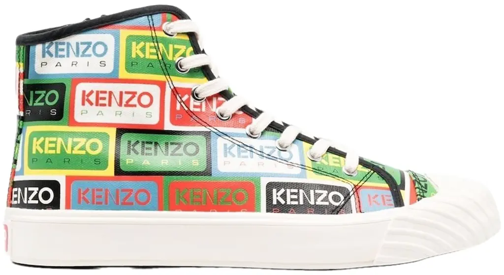 Giày Kenzo Paris Label High Top 'Multicolor' FD55SN020F75-MU