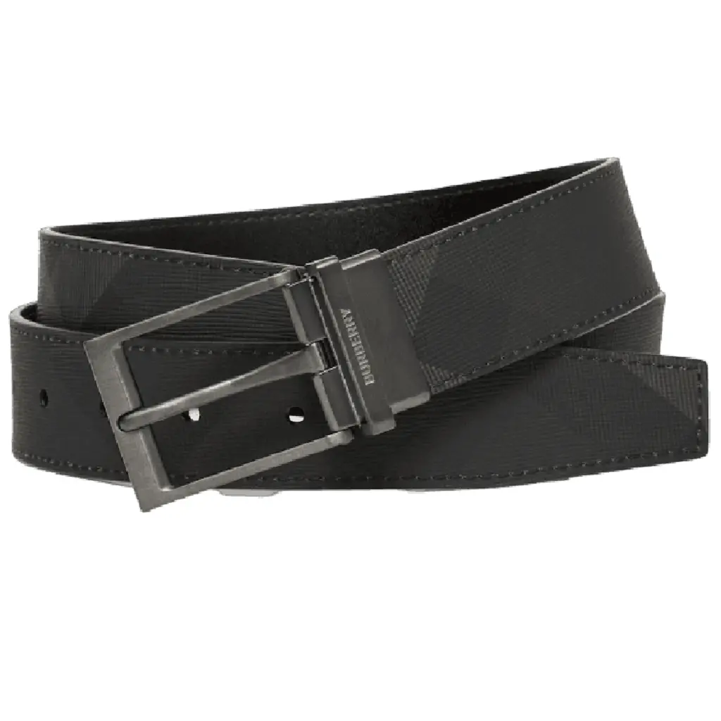 Thắt Lưng Burberry Reversible Check 'Charcoal' 80653411