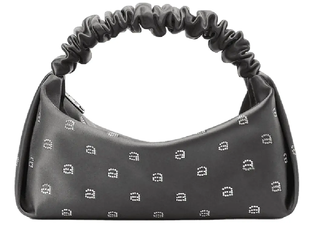 Túi Alexander Wang Hotfix Scrunchie Mini Bag In Satin 'Smoked Pearl' 20123R30T068