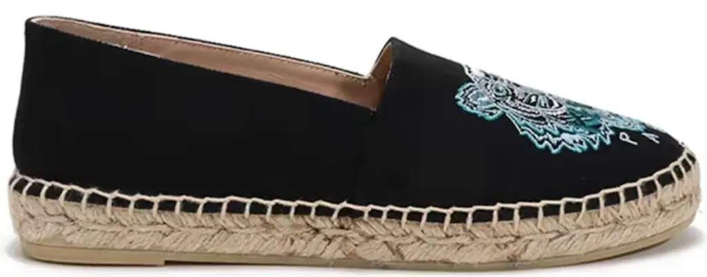Giày Kenzo Fabric Tiger Head Embroidered 'Black' FA62ES180F70-99