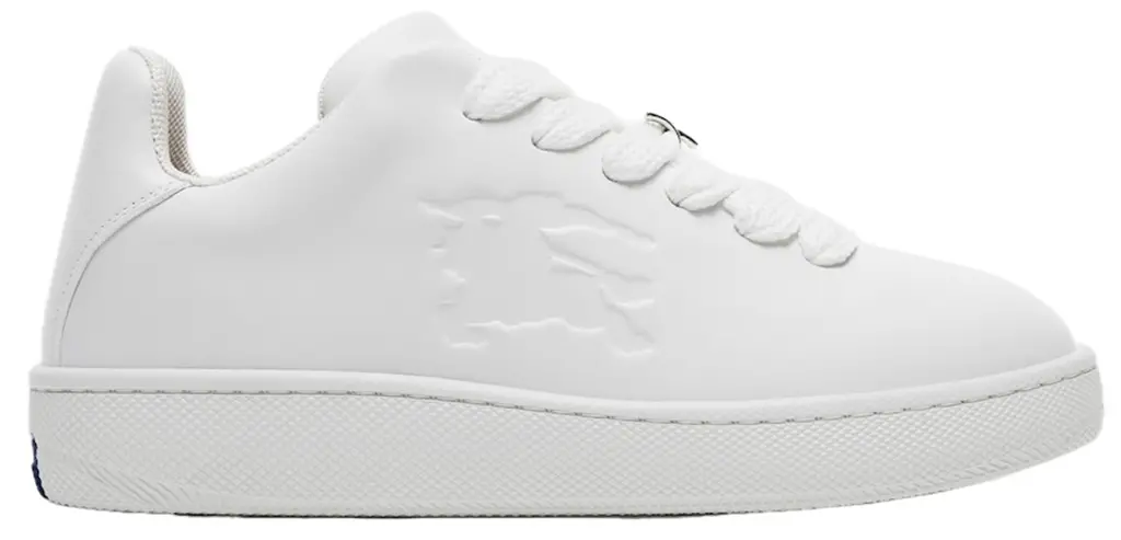 Giày Burberry Leather Box Sneakers 'White' 80833851
