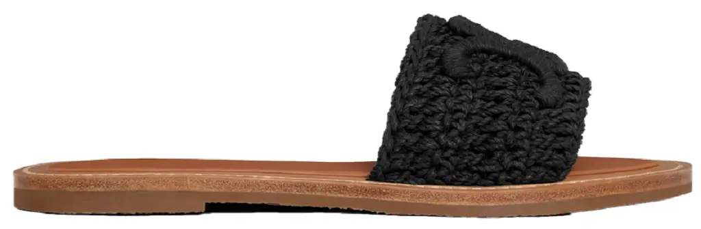 Dép Celine Lympia Mule 'Black' 357922313C-38NO