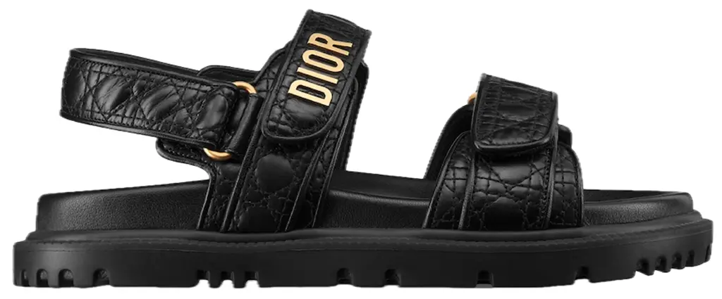 Dép Dior Dioract Sandal 'Black' KCO005CQC-S900