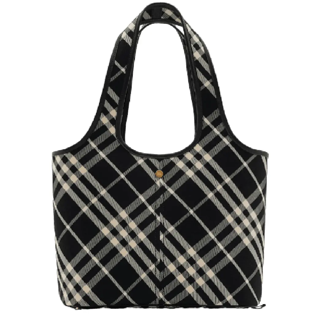 Túi Burberry Small Check Tote 'Black' 80946861