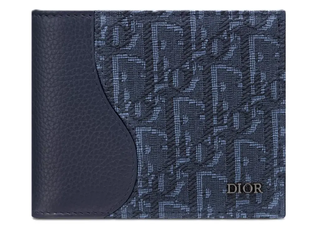 Ví Dior Saddle Bifold 'Navy Blue' 2ADBC306YKS-H53E