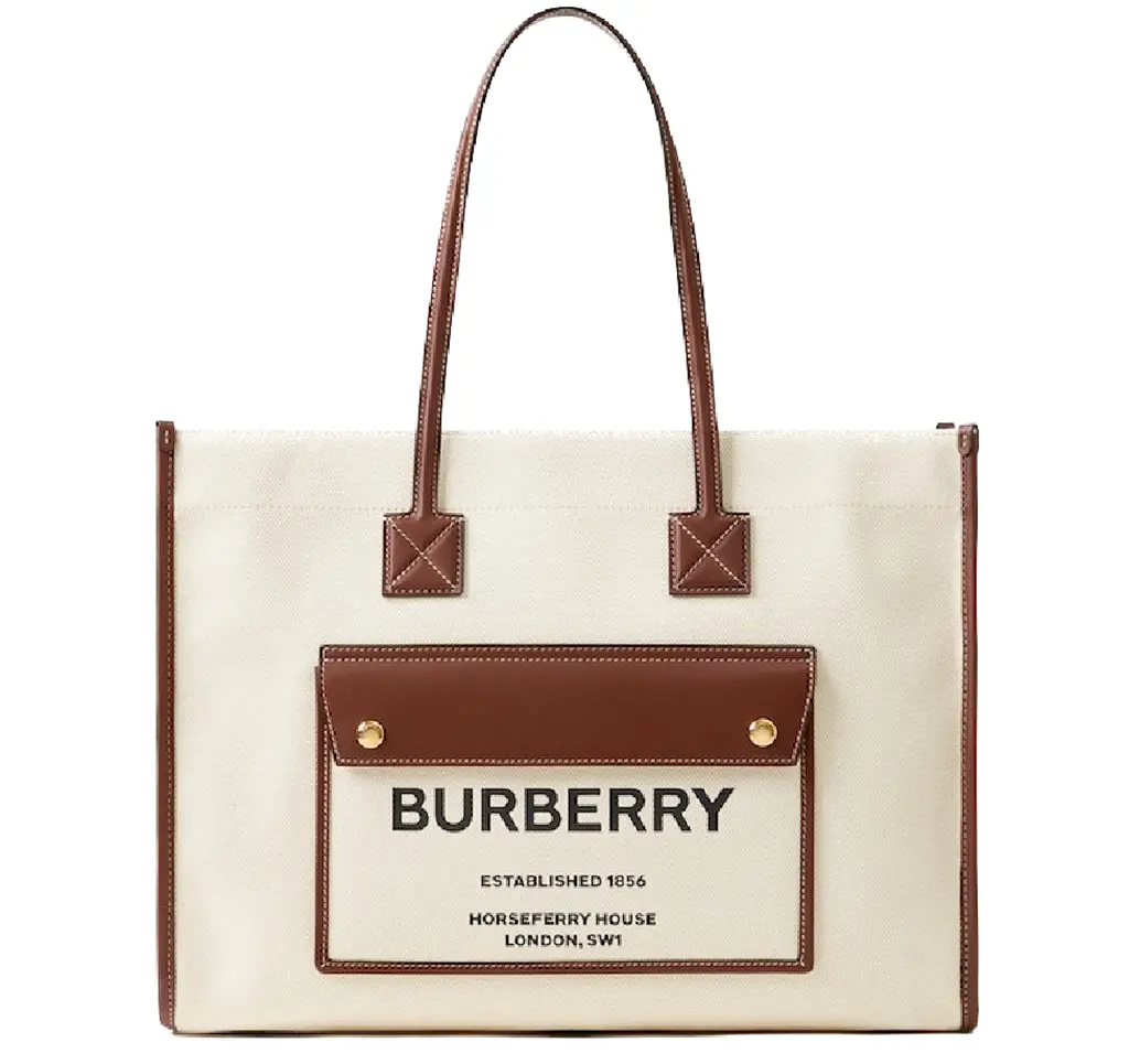Túi Burberry Medium Freya Tote 'Natural' 80441291