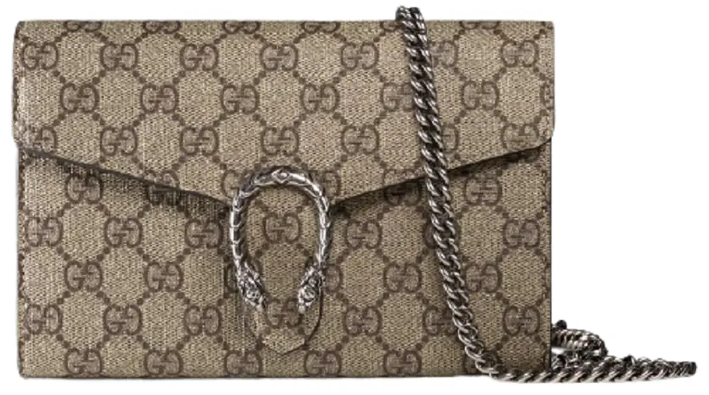 Túi Gucci Dionysus GG Supreme Chain Wallet 'Brown' 401231-KHNSN-8642