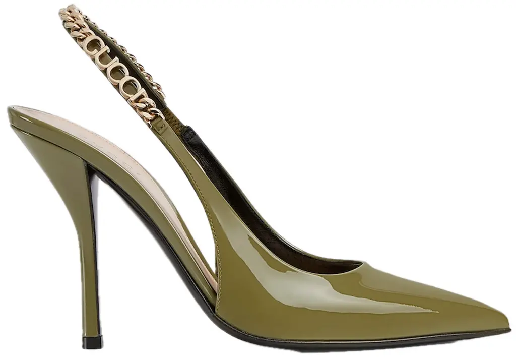 Giày Gucci Signoria Slingback Pump 'Dark Green' 783821-BNC80-3706