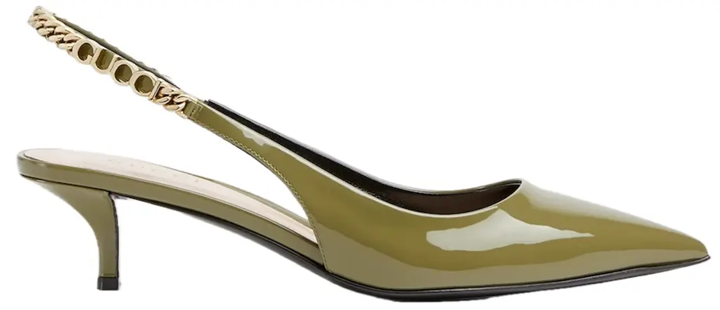 Giày Gucci Signoria Slingback Pump 'Dark Green' 782832-BNC80-3706