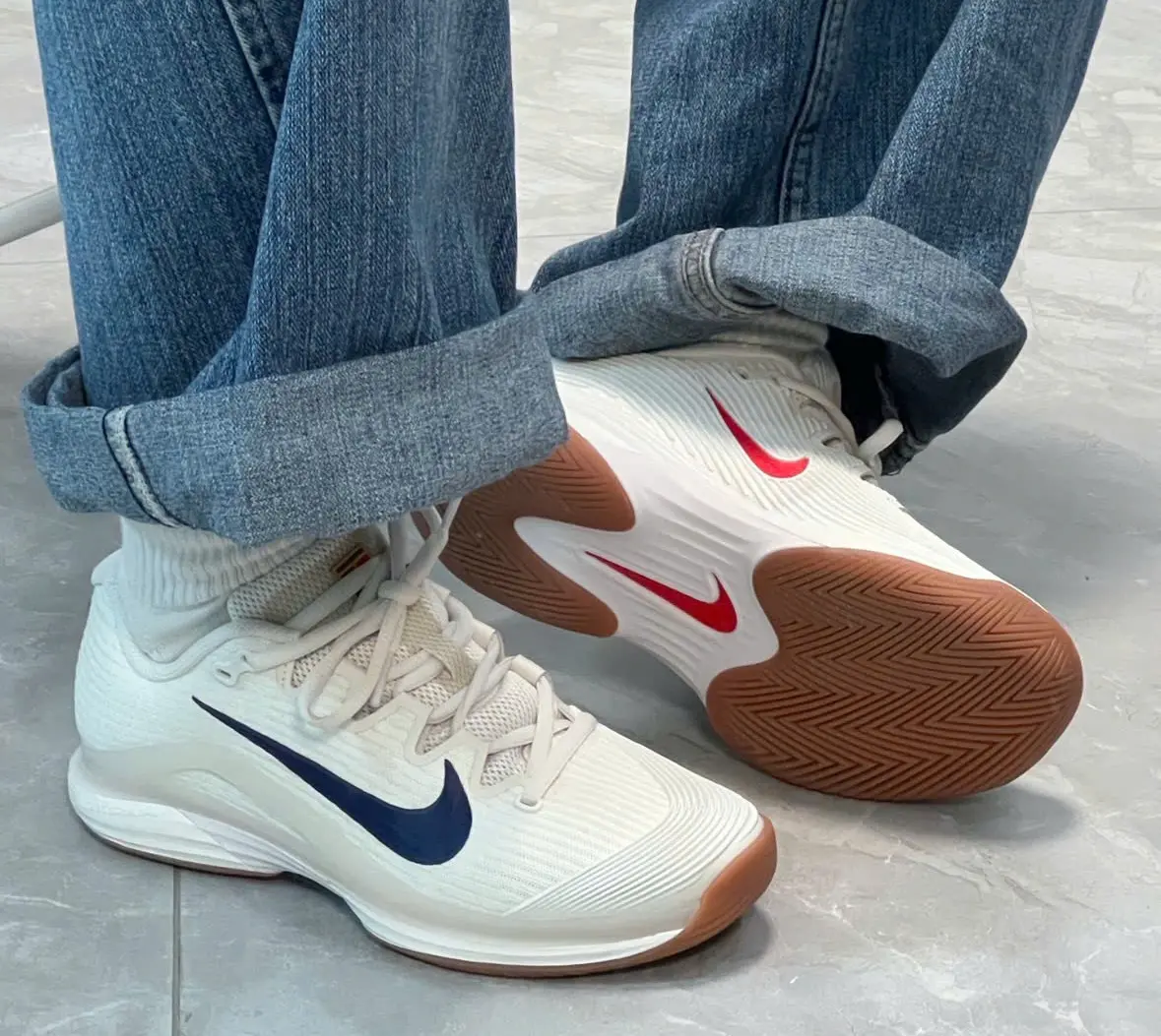 Giày Nike Court Air Zoom Vapor 12 HC 'Summit White' FV5552-100 Authentic-Shoes