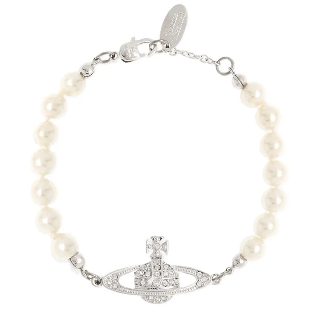 Vòng Tay Vivienne Westwood Mini Bas Relief Bracelet 'Platinum' 8050889140030