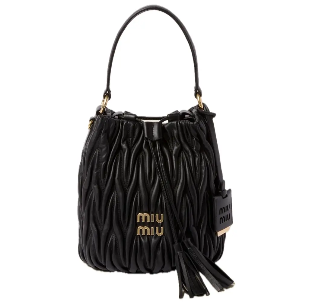 Túi Miu Miu Matelassé Bucket Bag 'Black' 5BE084-N88-F0002-V-OOO