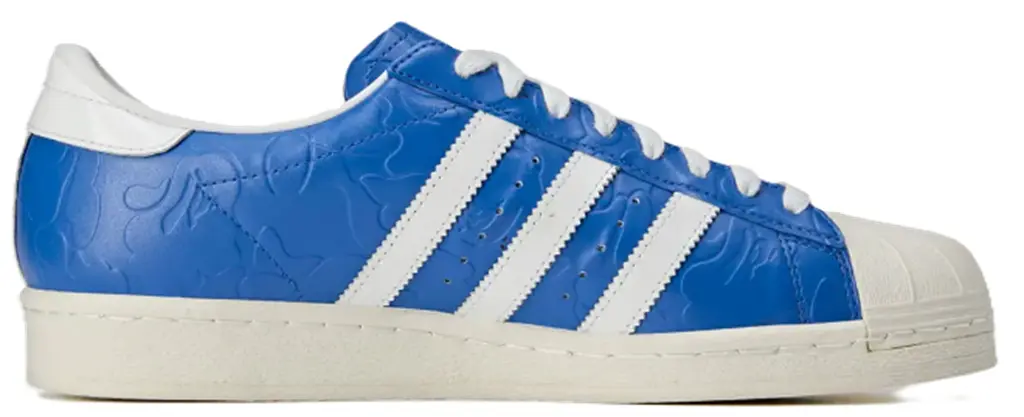 Giày Adidas Superstar Vintage Bape ‘Blue White’ JR2702