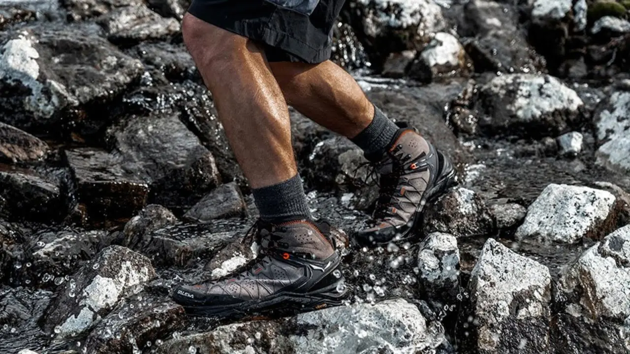 Hinh anh 3: Giay hiking Salewa Mountain Trainer Lite Mid GTX, thiet ke nhe, chong nuoc, de Pomoca bam chac