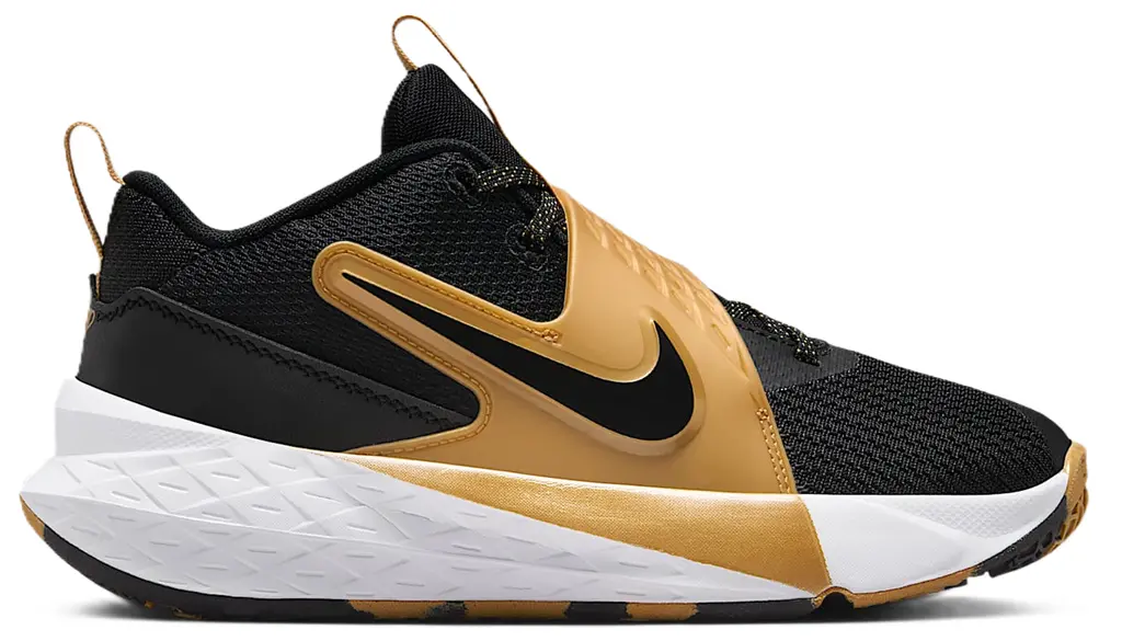 Giày Nike Team Hustle D 12 GS 'Black Metallic Gold White' HF6279-100