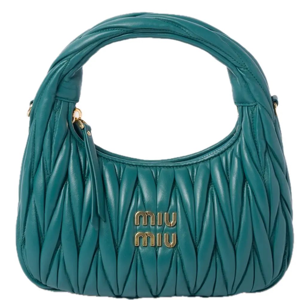 Túi Miu Miu Wander Matelassé 'Lagoon Blue' 5BC125-N88-F0K41-V-OOY
