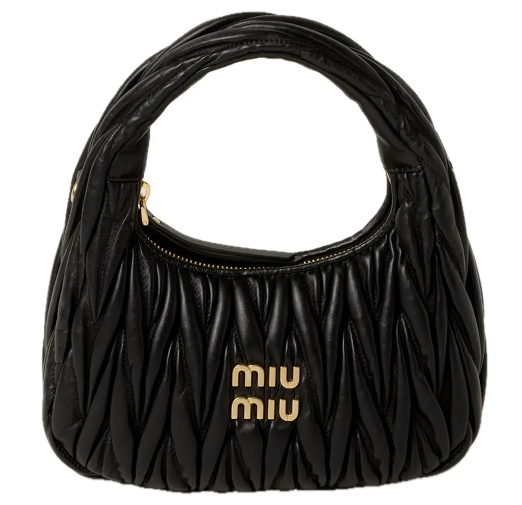 Túi Miu Miu Wander Matelassé Bag 'Black' 5BC125-N88-F0002-V-OOY