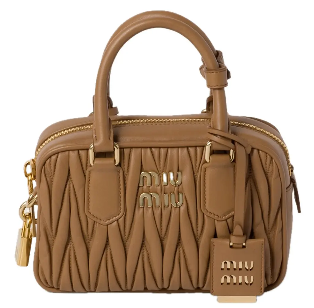 Túi Miu Miu Arcadie Matelassé 'Caramel' 5BB123-N88-F098L-V-YOO