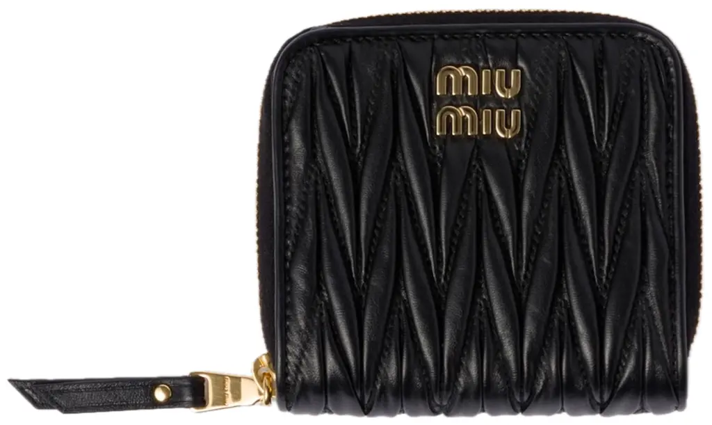 Túi Miu Miu Small Matelassé Wallet 'Black' 5ML522-2FPP-F0002