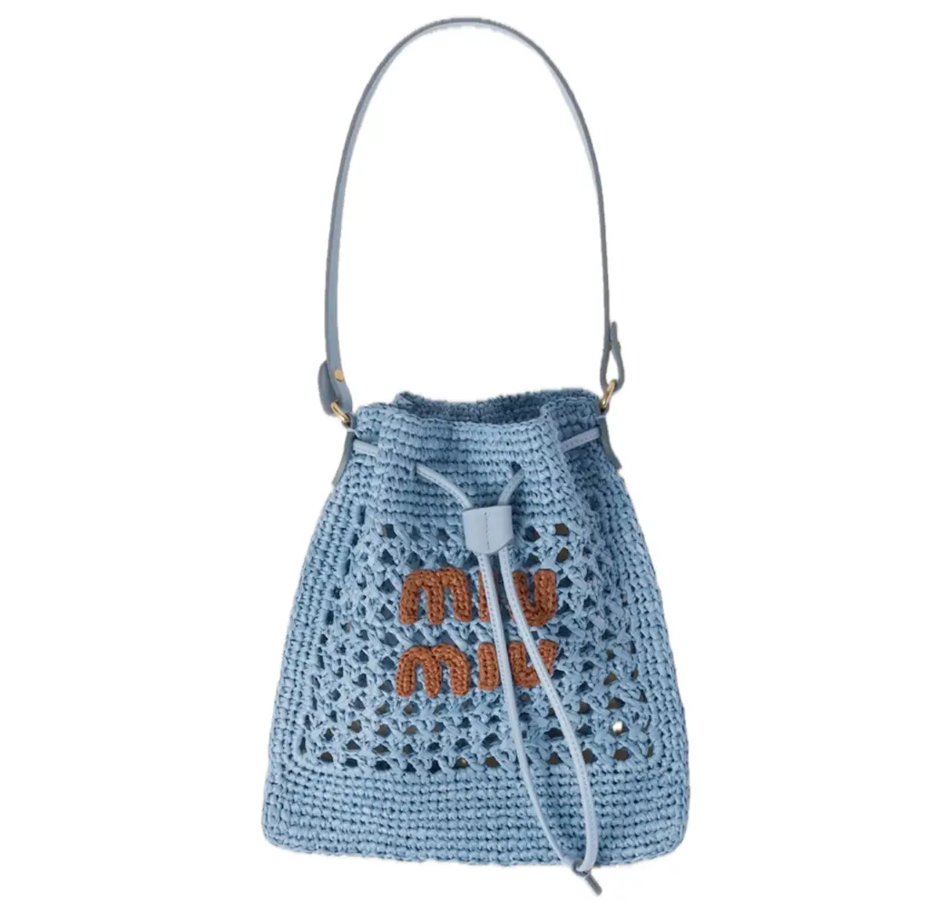 Túi Miu Miu Woven Fabric Mini-bag 'Celeste' 5ND016-2DO1-F03RA