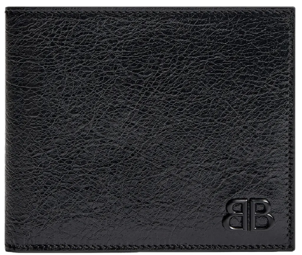 Ví Balenciaga Monaco Square Folded Wallet 'Black' 7665692AAS81000