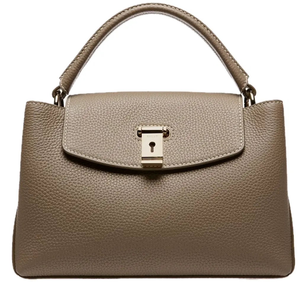 Túi Bally Layka Leather Top Handle Bag 'Brown' 6300039
