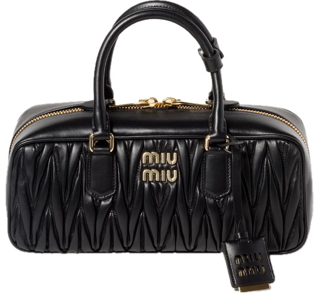Túi Miu Miu Arcadie Matelassé Bag 'Black' 5BB148-N88-F0002-V-OON