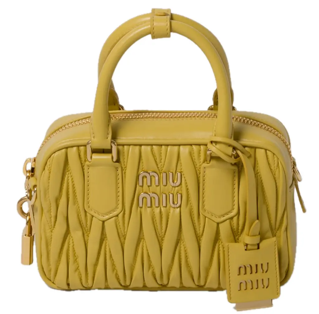 Túi Miu Miu Arcadie Matelassé 'Pineapple' 5BB123-N88-F068X-V-YOO