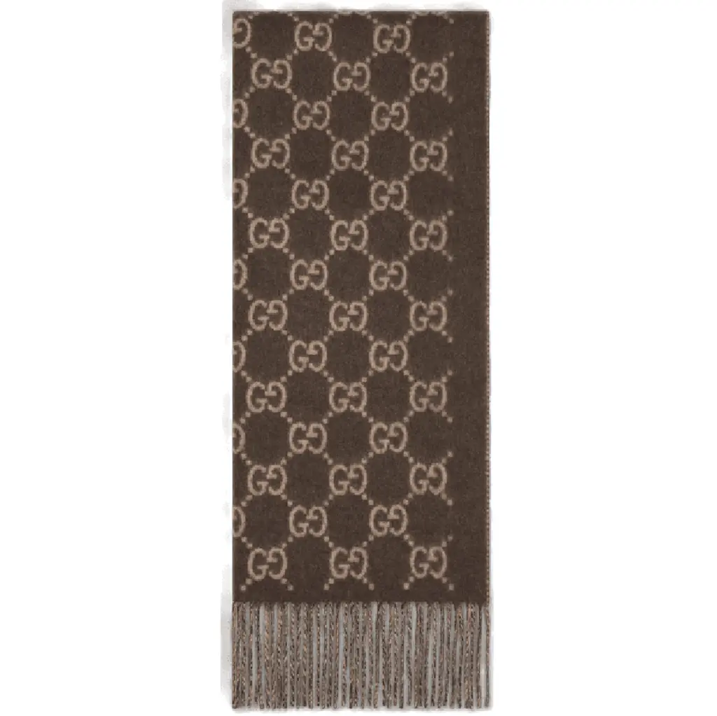 Khăn Gucci GG Cashmere Shawl 'Beige' 812317-4GABX-2579