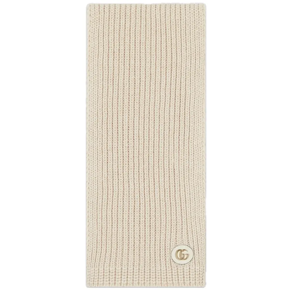 Khăn Gucci Wool Cable Knit Scarf 'Beige' 809176-3GAAB-9279