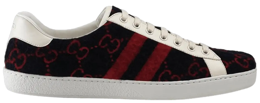 Giày Gucci Ace GG Wool 'Black Red' 548695-9ZY10-4165