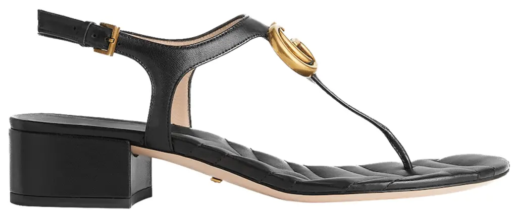 Dép Gucci Double G Sandal Leather 'Black' 674840-BKO00-1000
