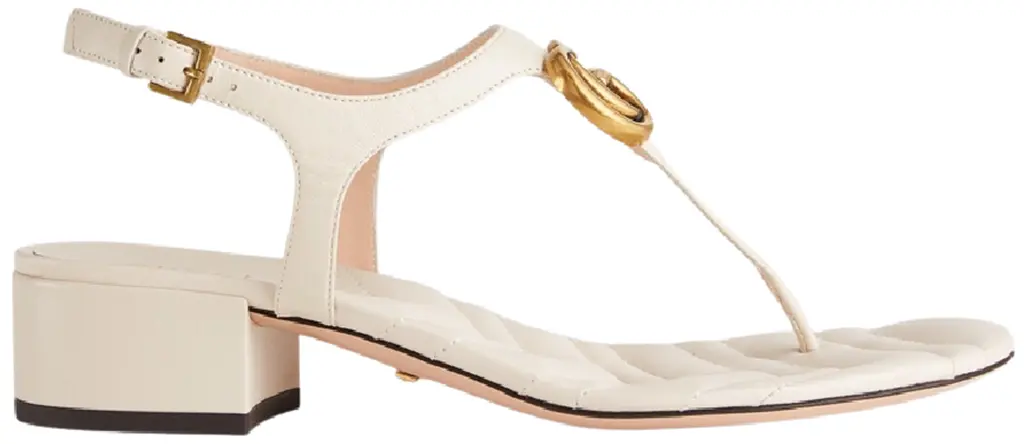 Dép Gucci Double G Sandal Leather 'White' 674840-BKO00-9022