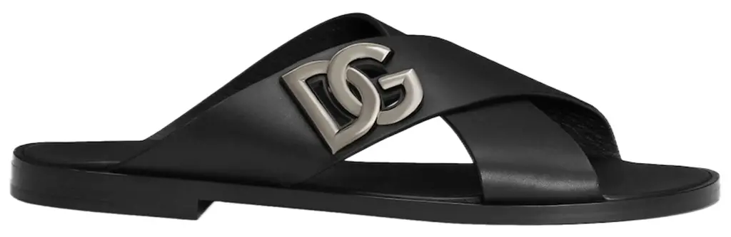 Dép Dolce & Gabbana Calfskin Sandals 'Black' A80440AO60280999